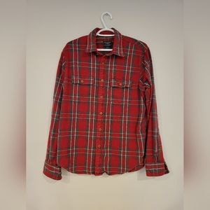 Men's Plaid Abercrombie and Fitch Button down size large